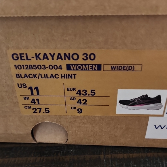 ASICS Women's Black and Pink Running Shoes - Picture 3 of 5